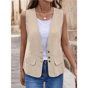 Button Up Vest Coat